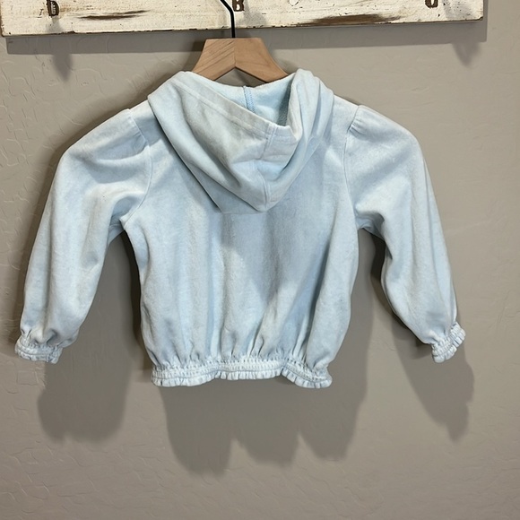 Vintage Gymboree Hoodie Coat Girls Best Friend Blue Hoodie Polka Dot Y2K Zip Up - Picture 6 of 9